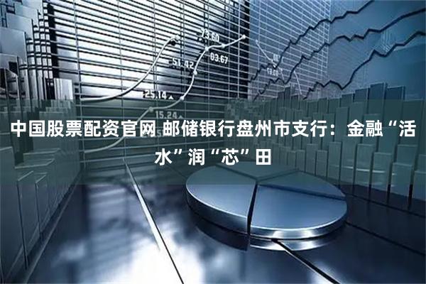 中国股票配资官网 邮储银行盘州市支行：金融“活水”润“芯”田